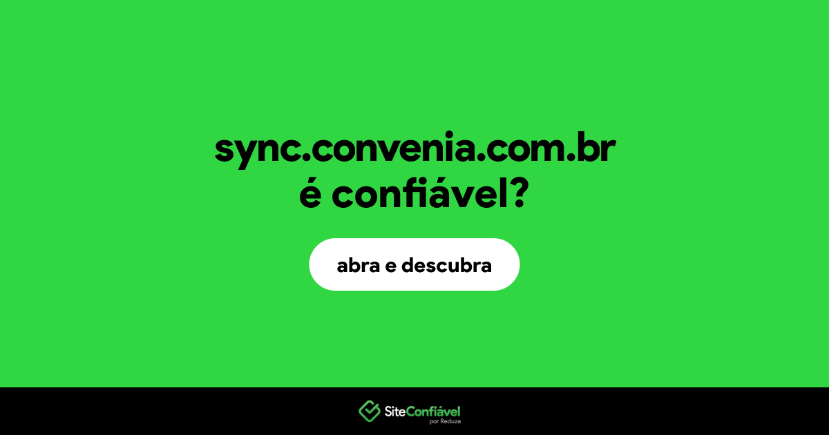 O site sync.convenia.com.br é confiável?