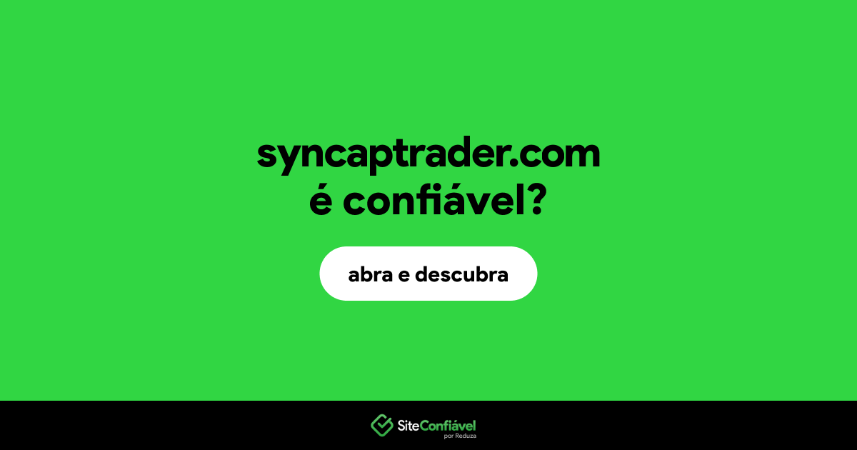 O site syncaptrader.com é confiável?