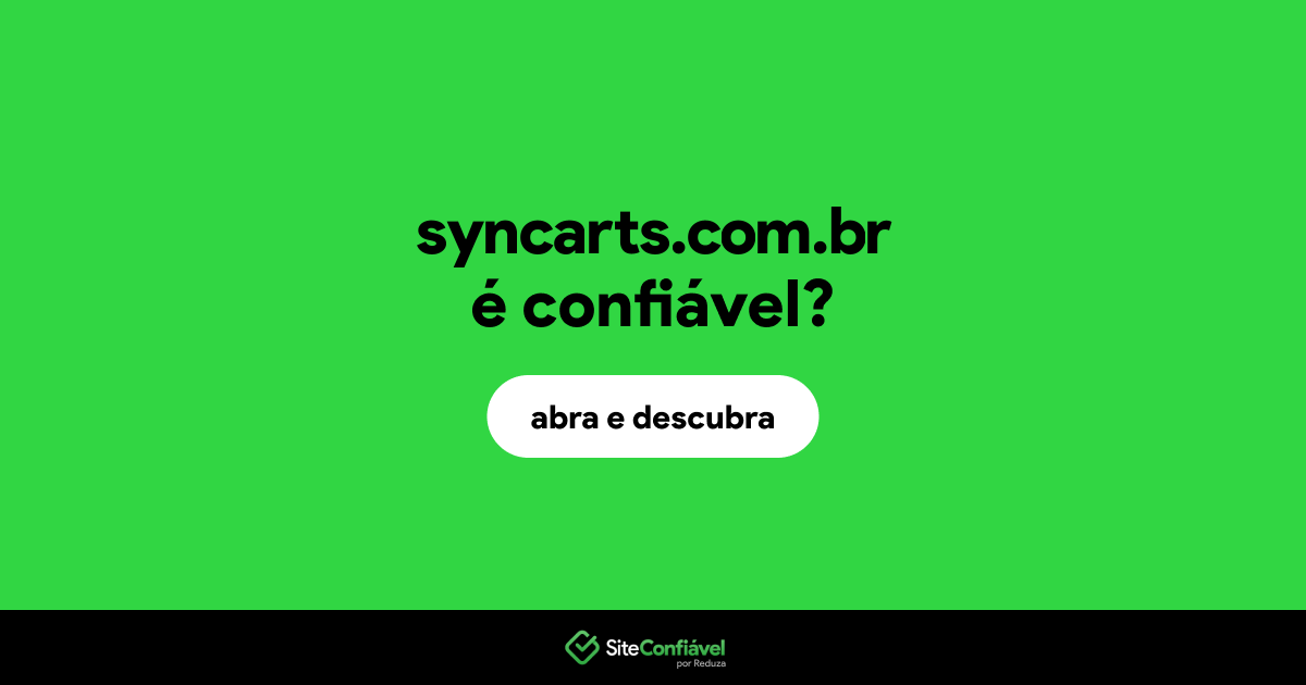 O site syncarts.com.br é confiável?