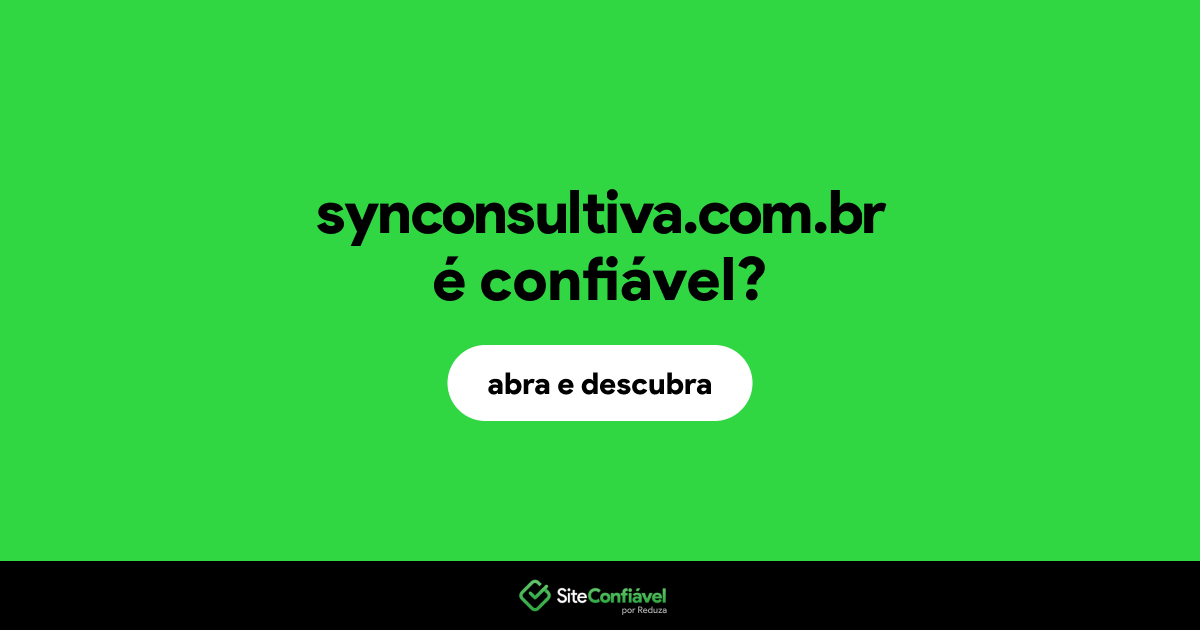 O site synconsultiva.com.br é confiável?