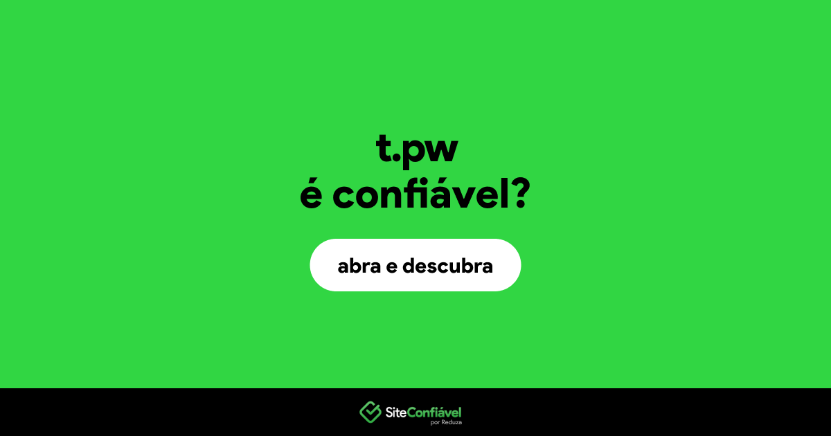 O site t.pw é confiável?