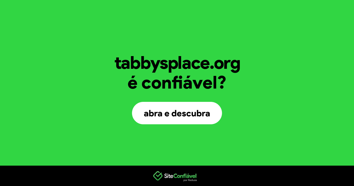 O site tabbysplace.org é confiável?