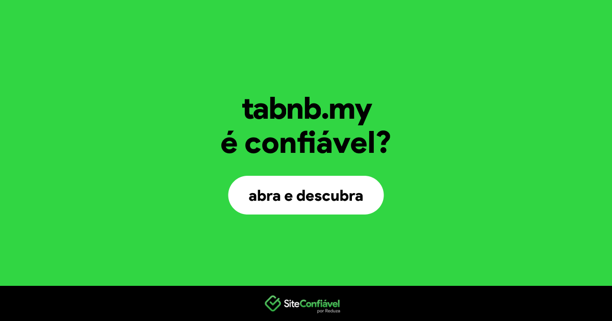 O site tabnb.my é confiável?
