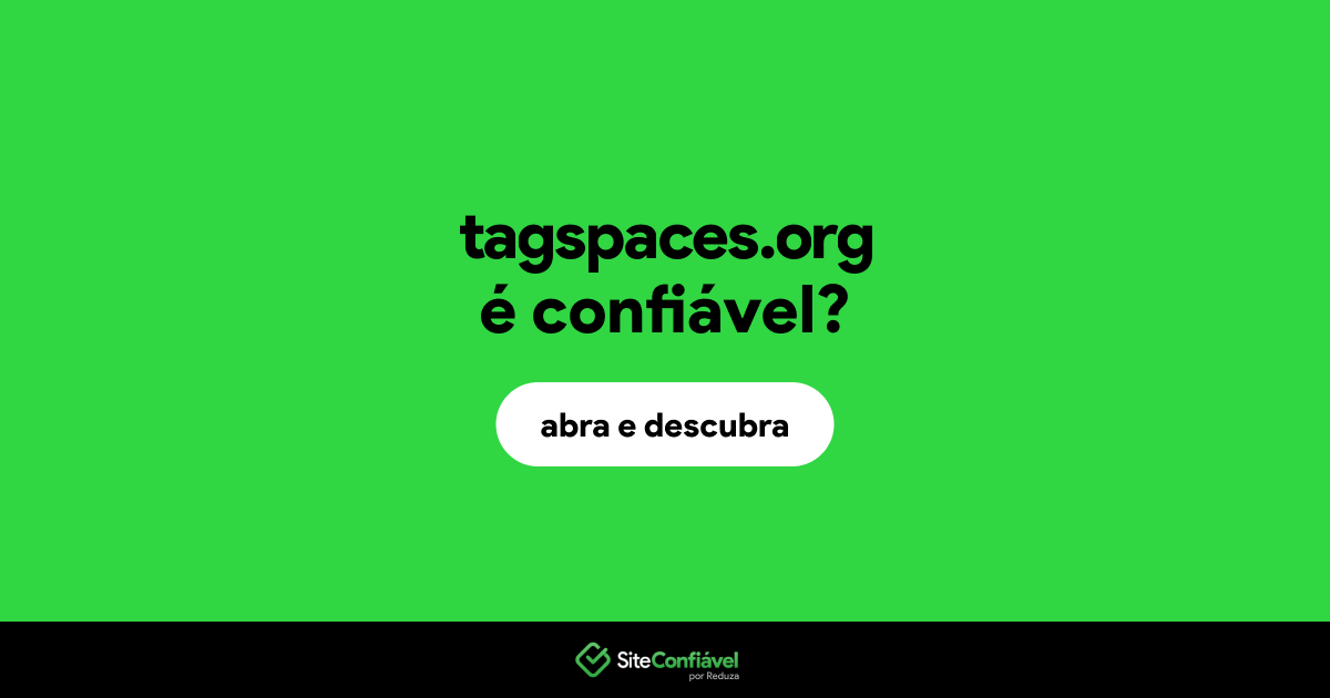 O site tagspaces.org é confiável?