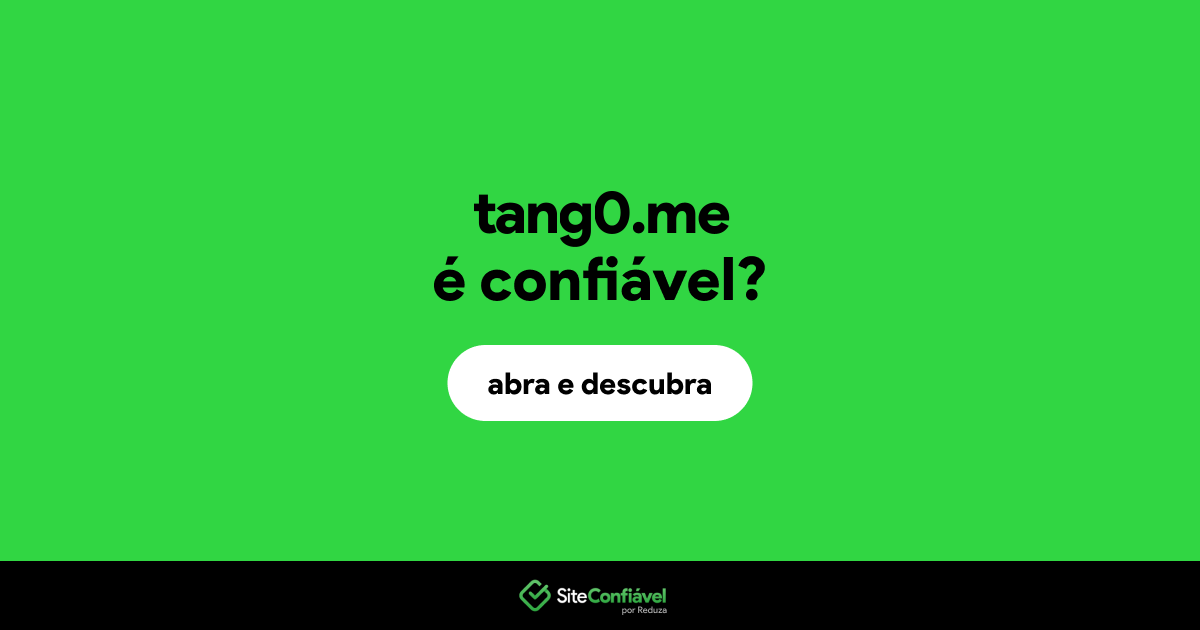 O site tang0.me é confiável?