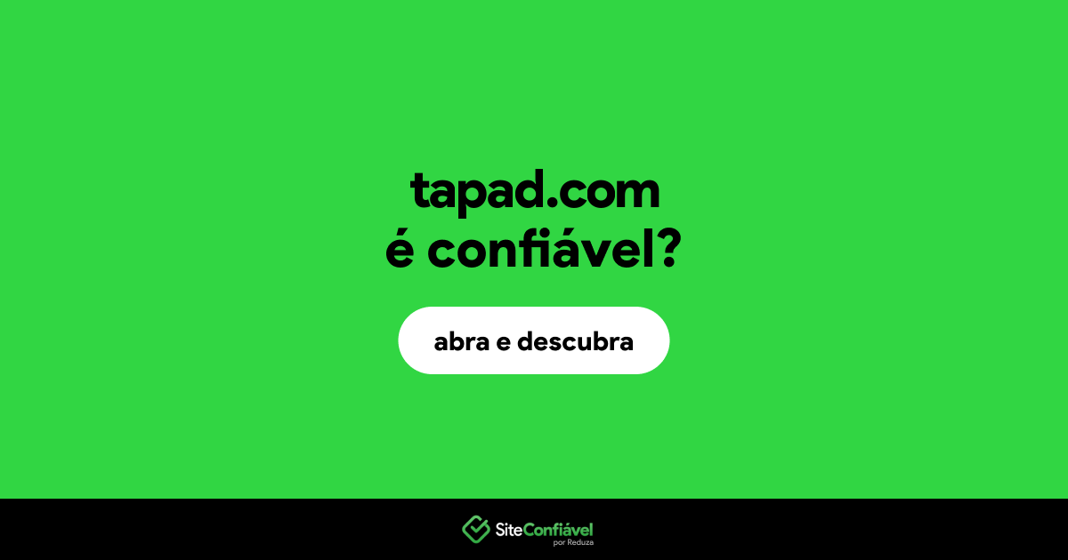 O site tapad.com é confiável?