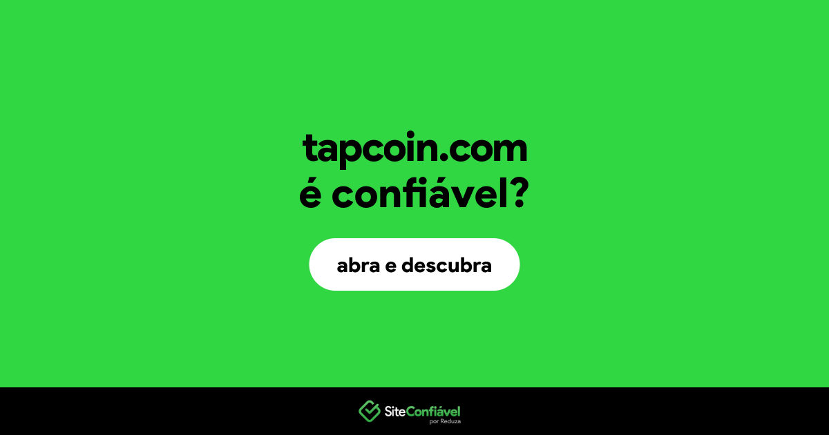 O site tapcoin.com é confiável?