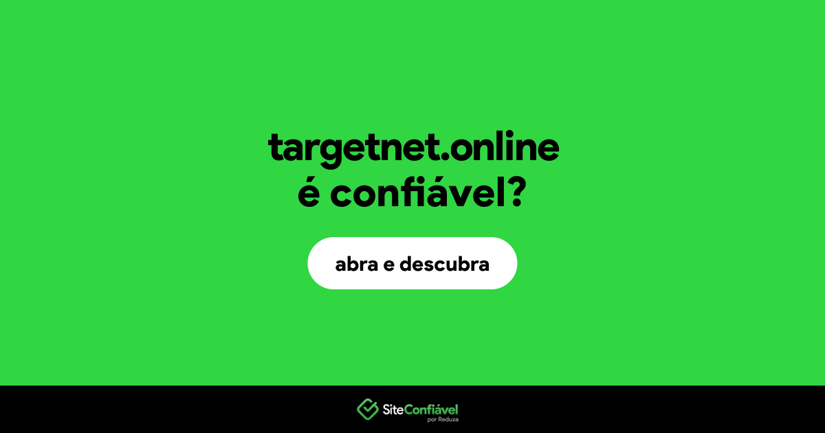 O site targetnet.online é confiável?