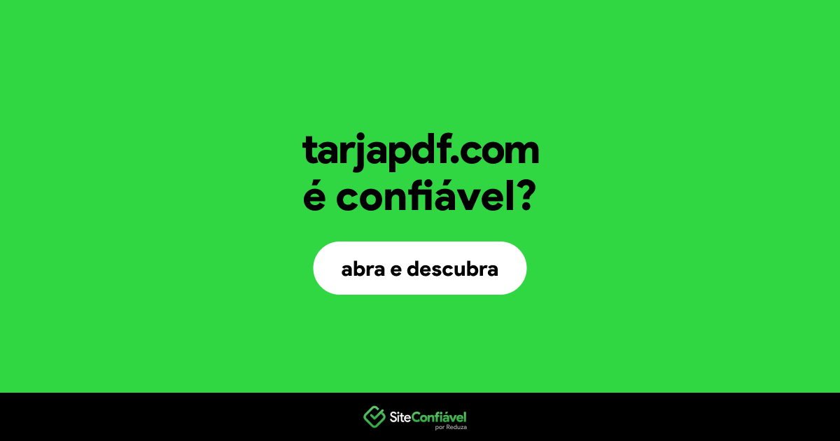 O site tarjapdf.com é confiável?