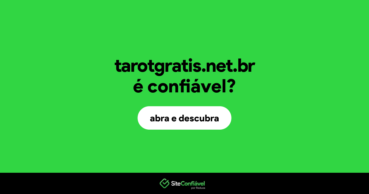 O site tarotgratis.net.br é confiável?