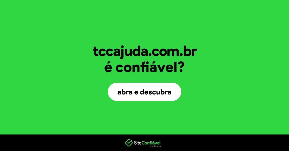 O site tccajuda.com.br é confiável?