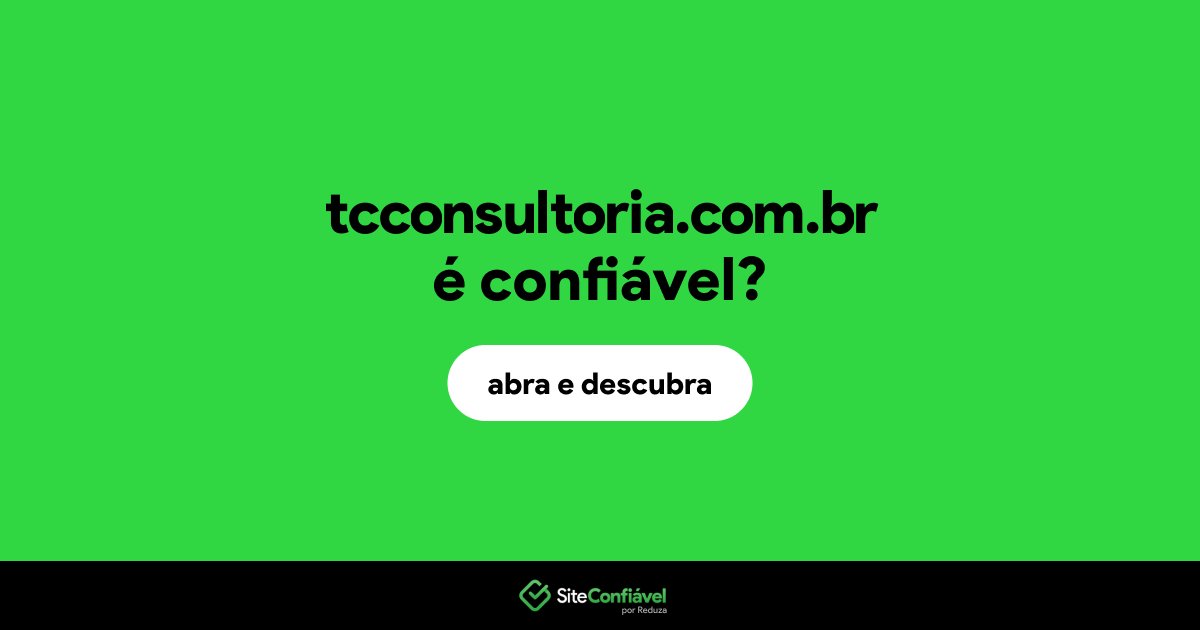 O site tcconsultoria.com.br é confiável?
