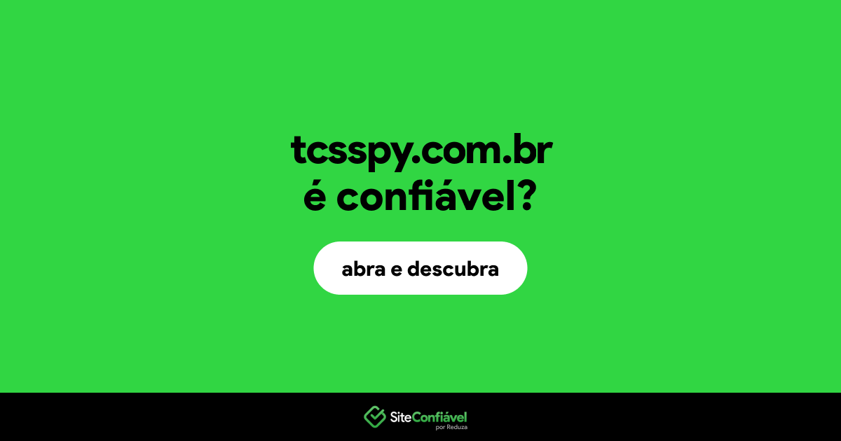 O site tcsspy.com.br é confiável?