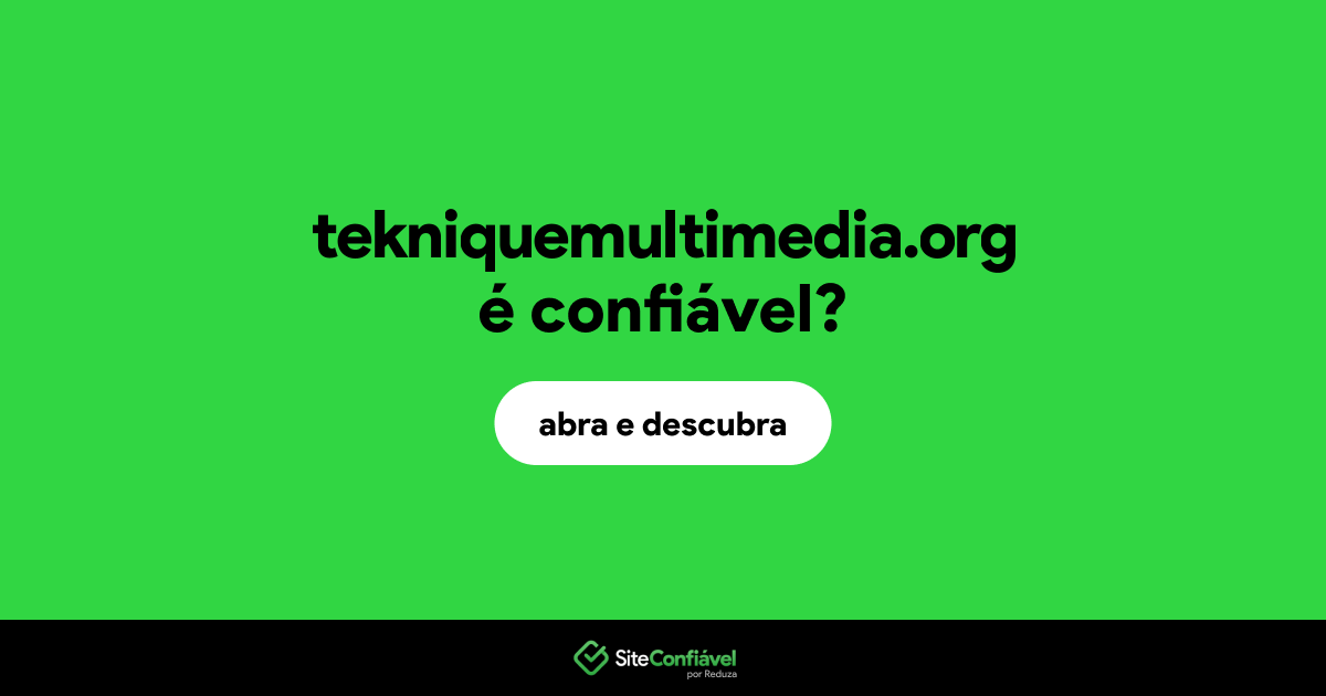 O site tekniquemultimedia.org é confiável?