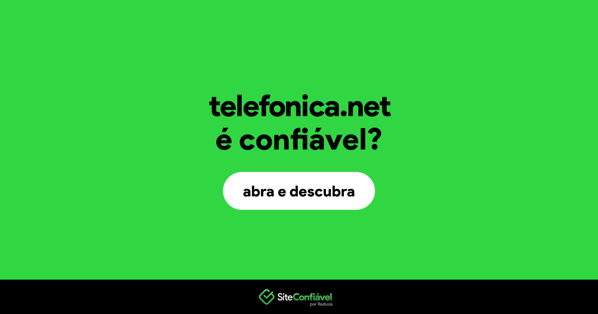 O site telefonica.net é confiável?
