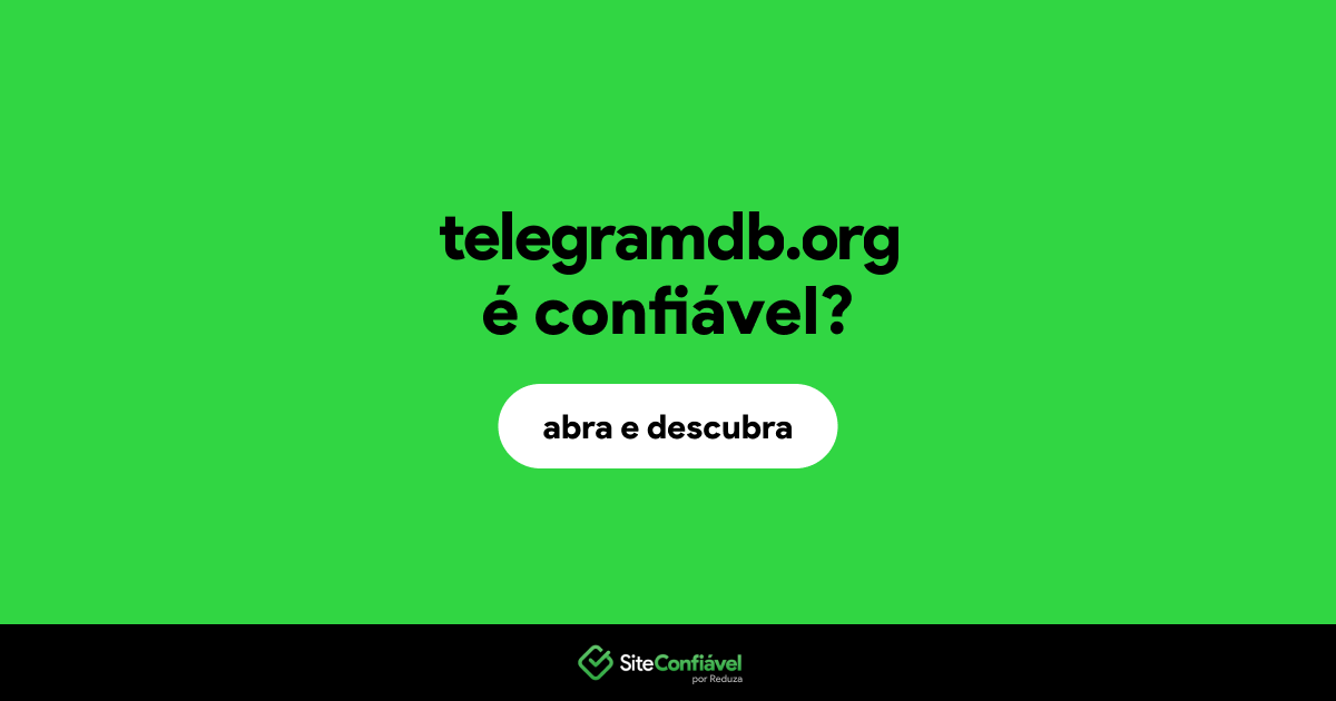 O site telegramdb.org é confiável?