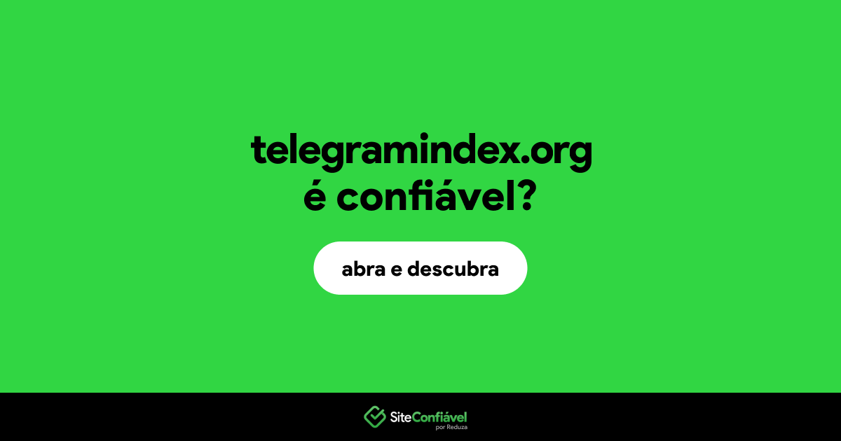 O site telegramindex.org é confiável?