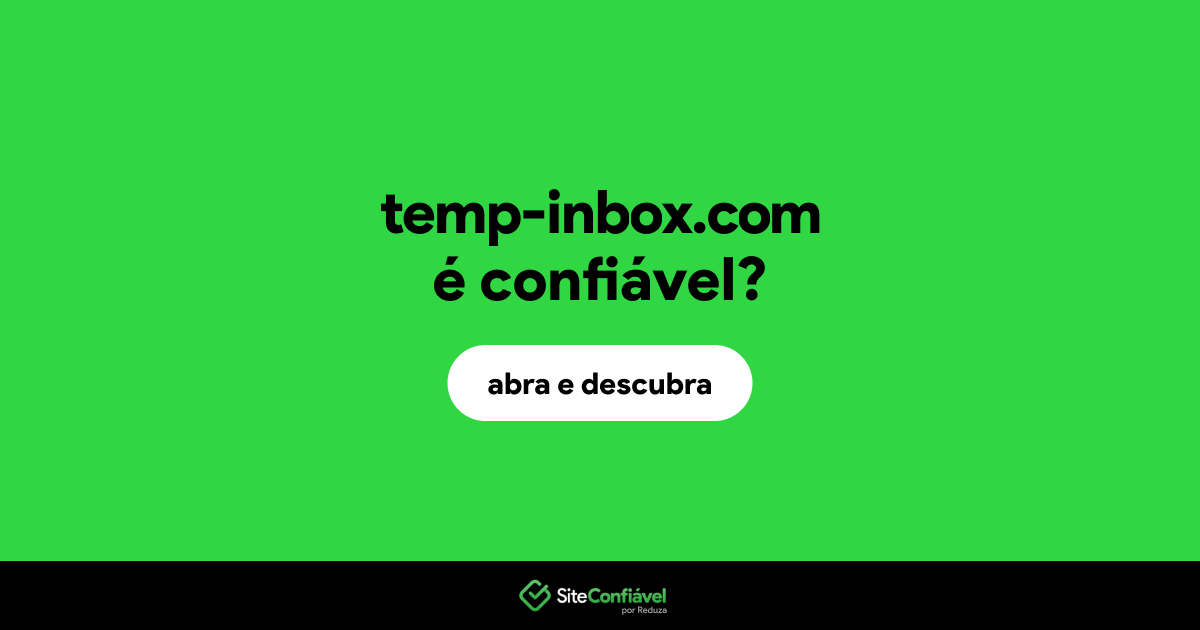 O site temp-inbox.com é confiável?