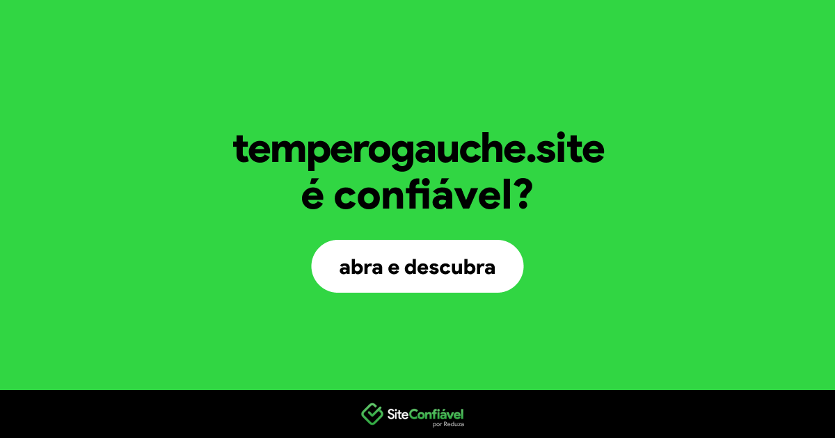 O site temperogauche.site é confiável?