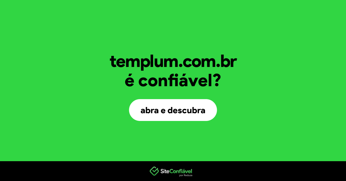O site templum.com.br é confiável?
