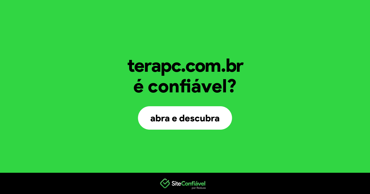 O site terapc.com.br é confiável?