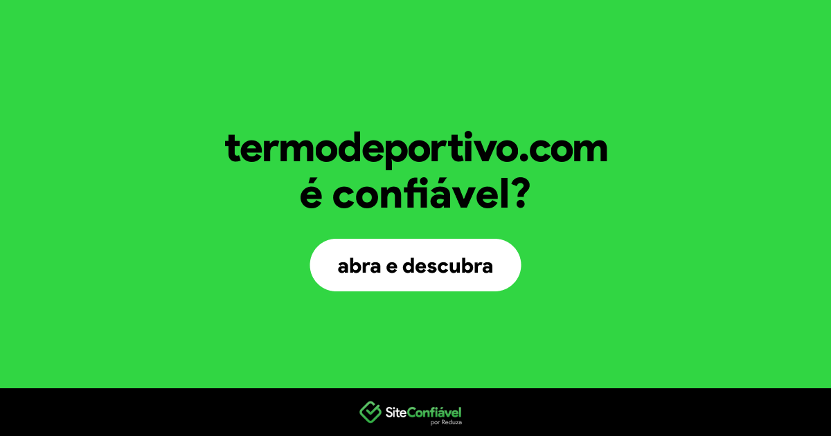 O site termodeportivo.com é confiável?