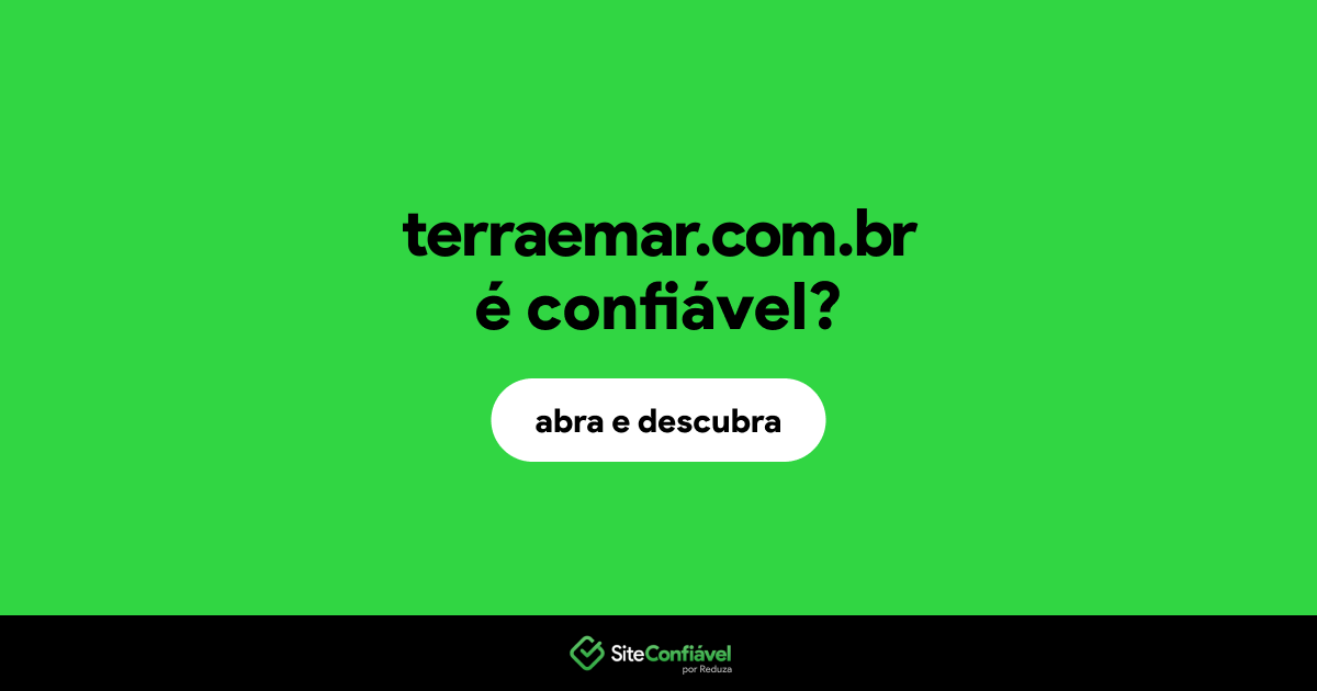 O site terraemar.com.br é confiável?