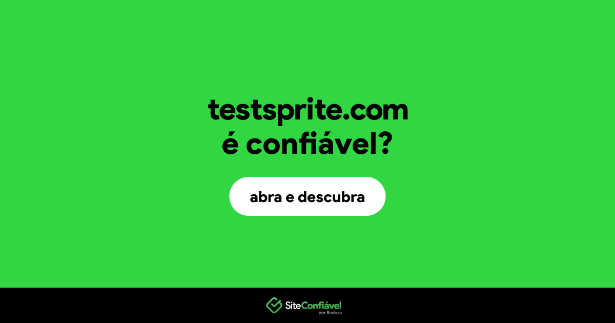 O site testsprite.com é confiável?