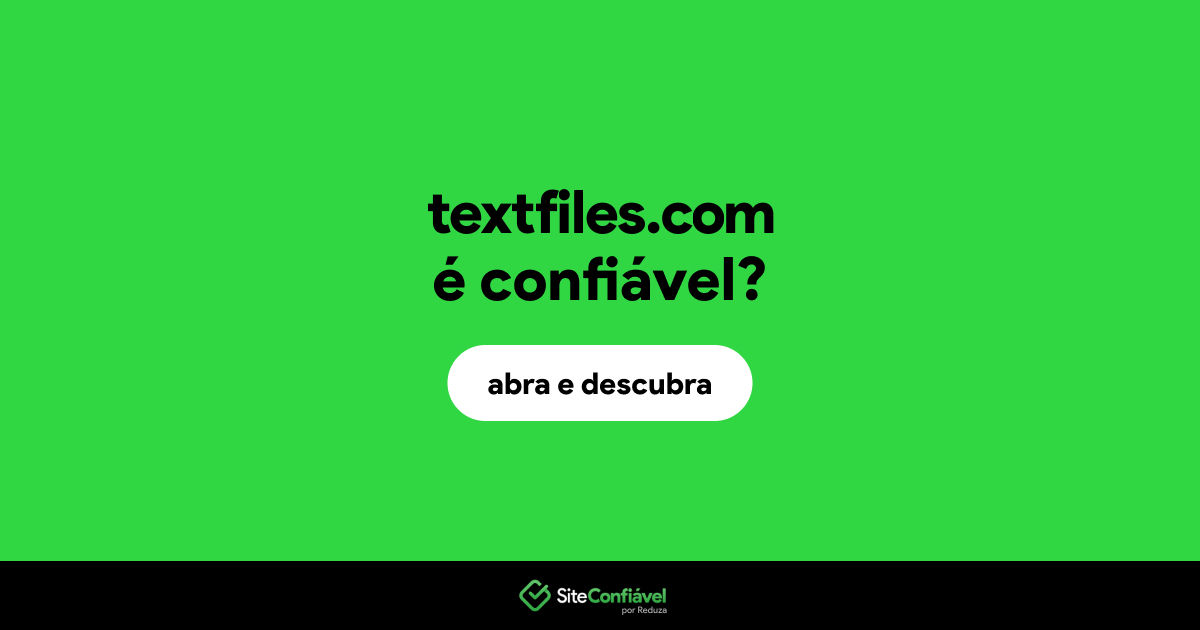 O site textfiles.com é confiável?