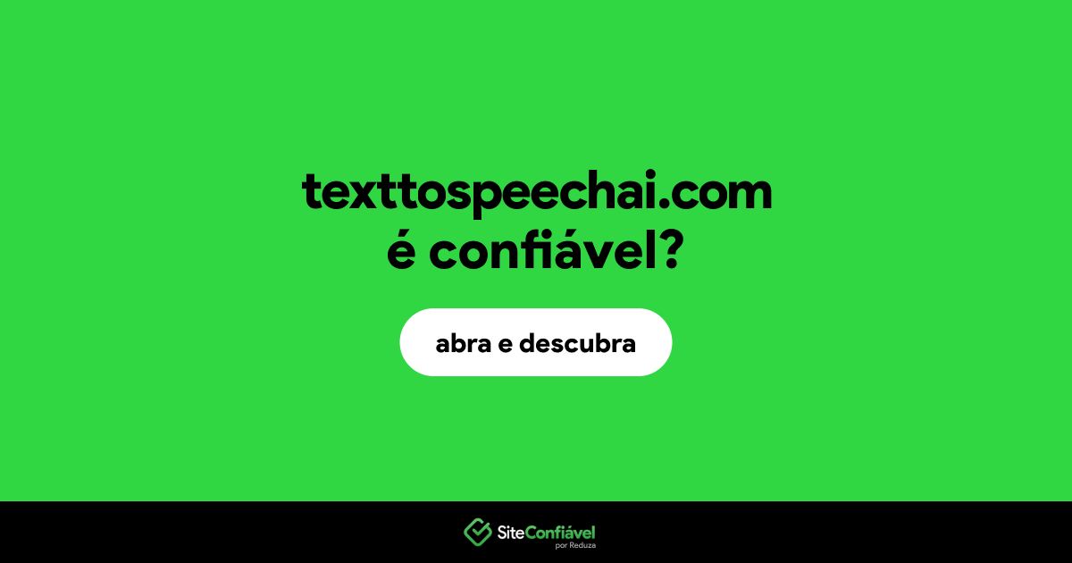 O site texttospeechai.com é confiável?