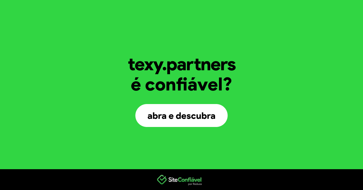 O site texy.partners é confiável?