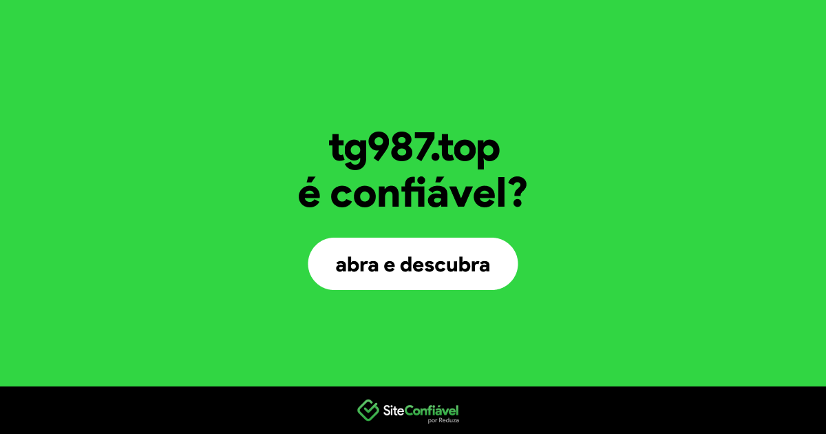 O site tg987.top é confiável?
