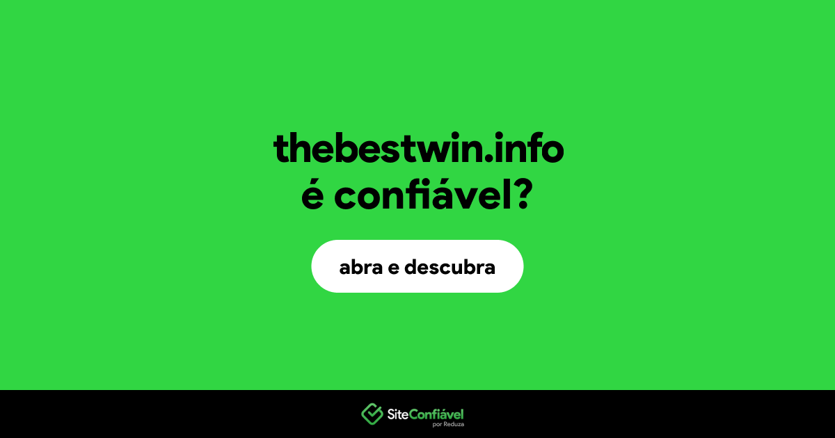 O site thebestwin.info é confiável?
