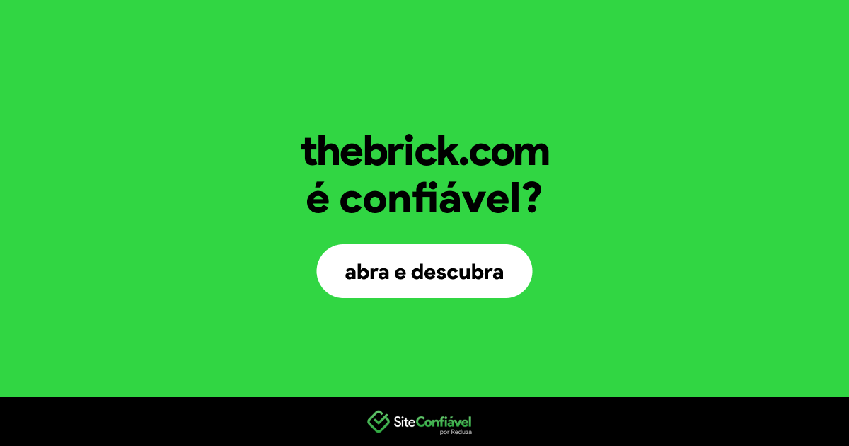 O site thebrick.com é confiável?