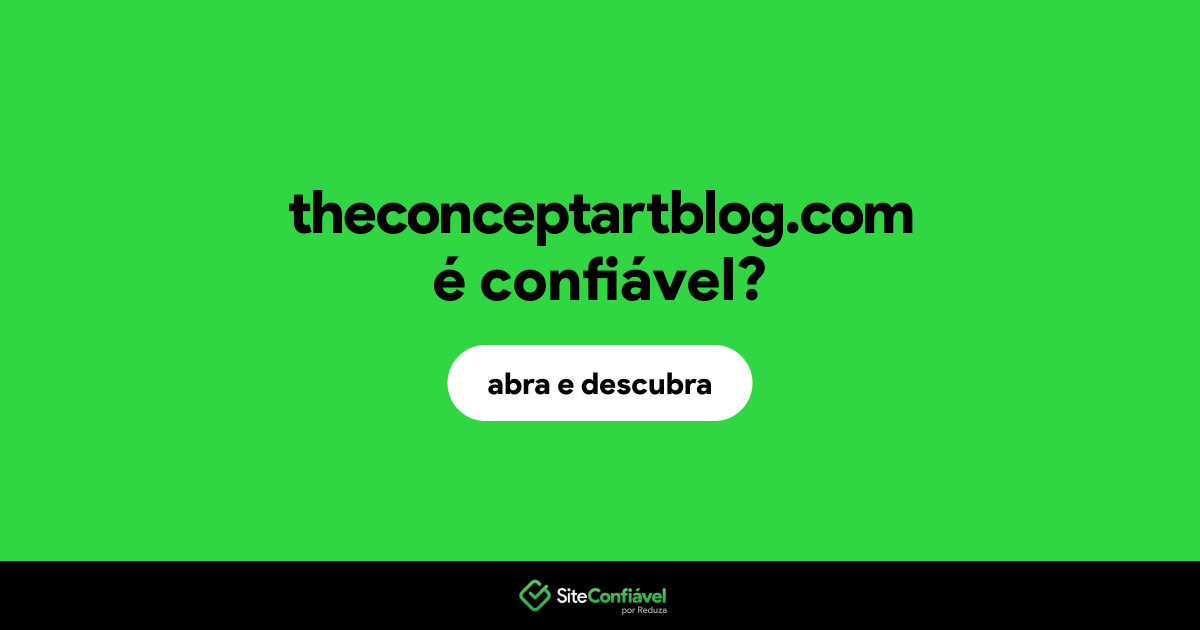 O site theconceptartblog.com é confiável?