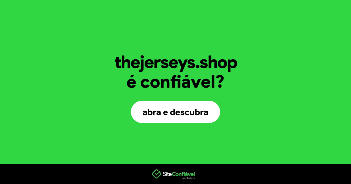 O site thejerseys.shop é confiável?