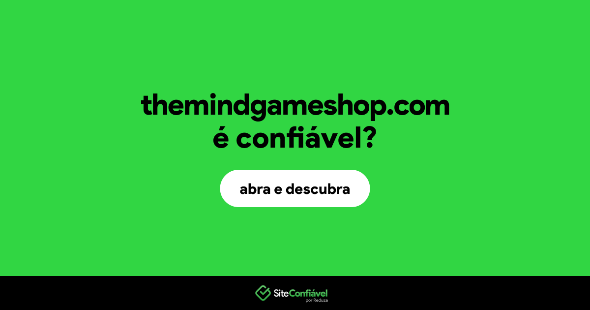 O site themindgameshop.com é confiável?
