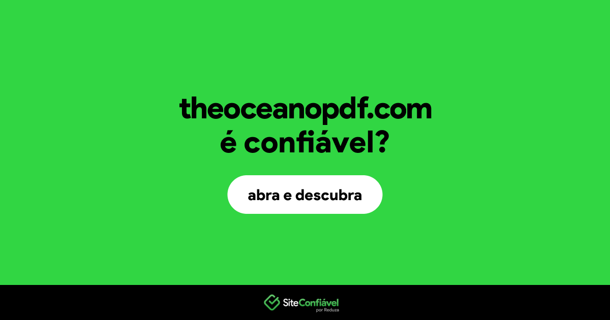 O site theoceanopdf.com é confiável?