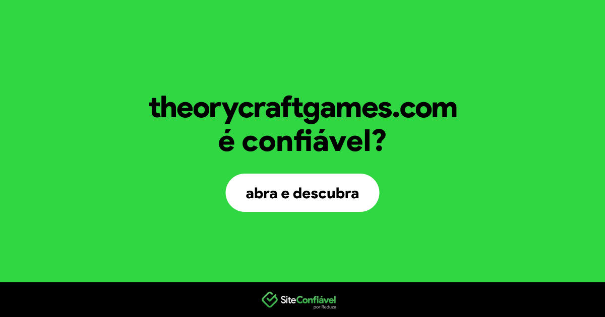O site theorycraftgames.com é confiável?