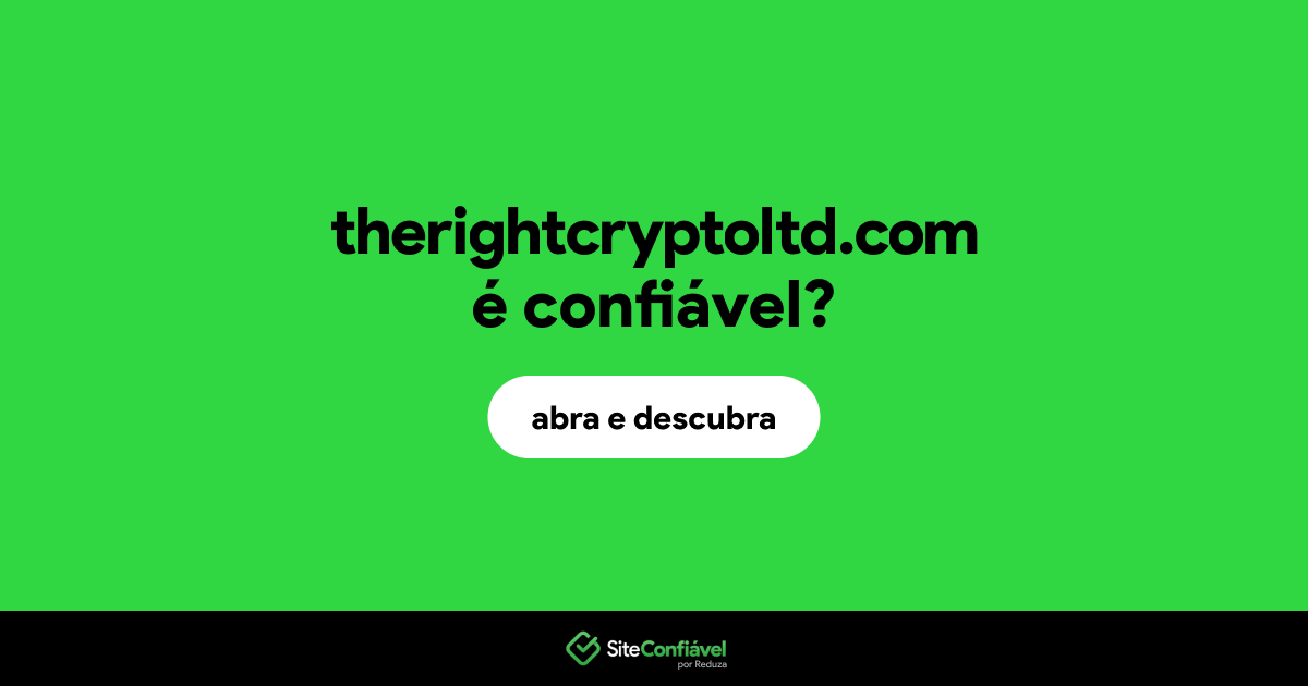 O site therightcryptoltd.com é confiável?