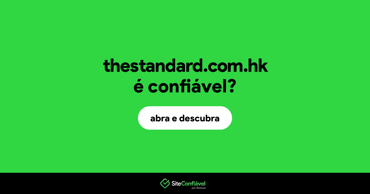 O site thestandard.com.hk é confiável?