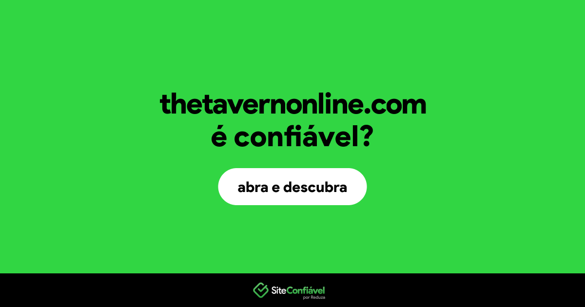 O site thetavernonline.com é confiável?