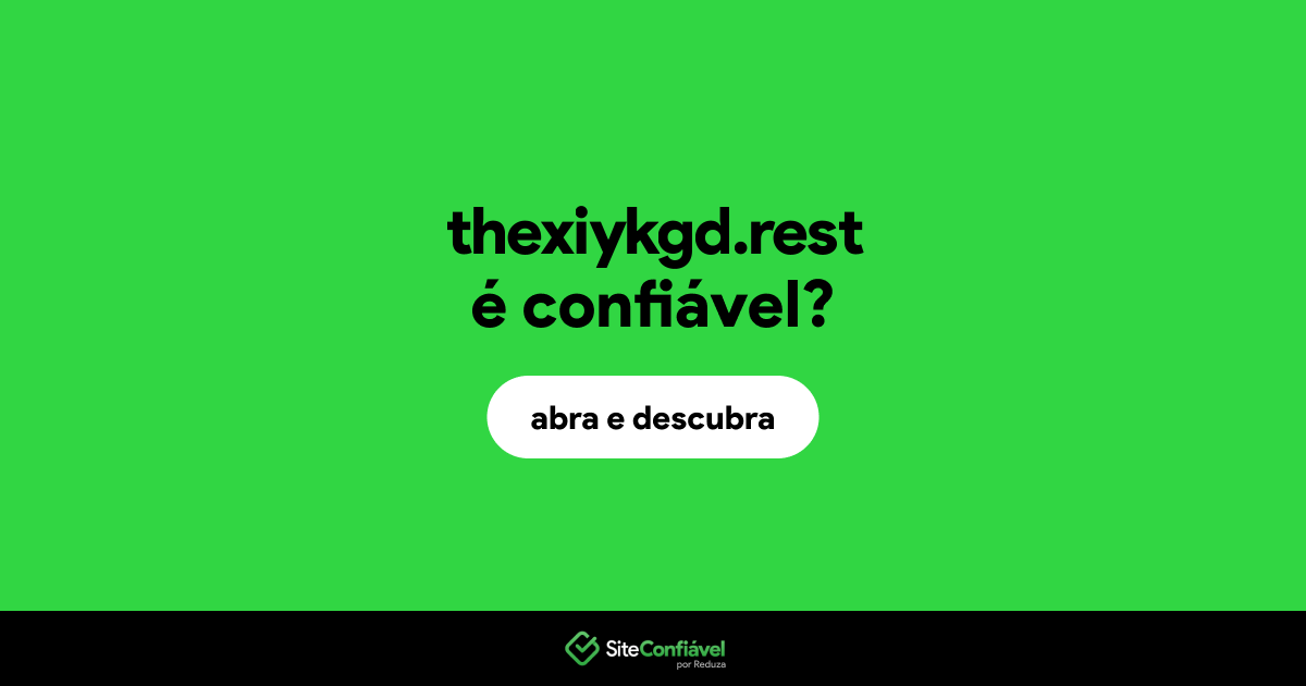 O site thexiykgd.rest é confiável?