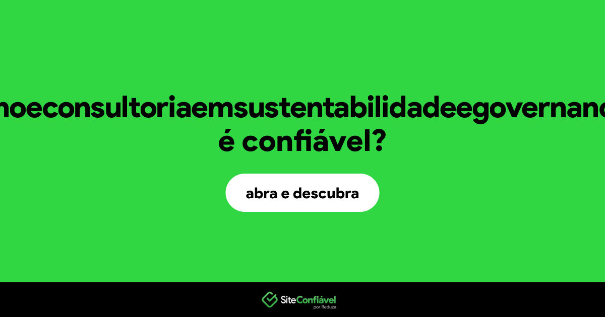 O site thomeensinoeconsultoriaemsustentabilidadeegovernancaltda.shop é confiável?