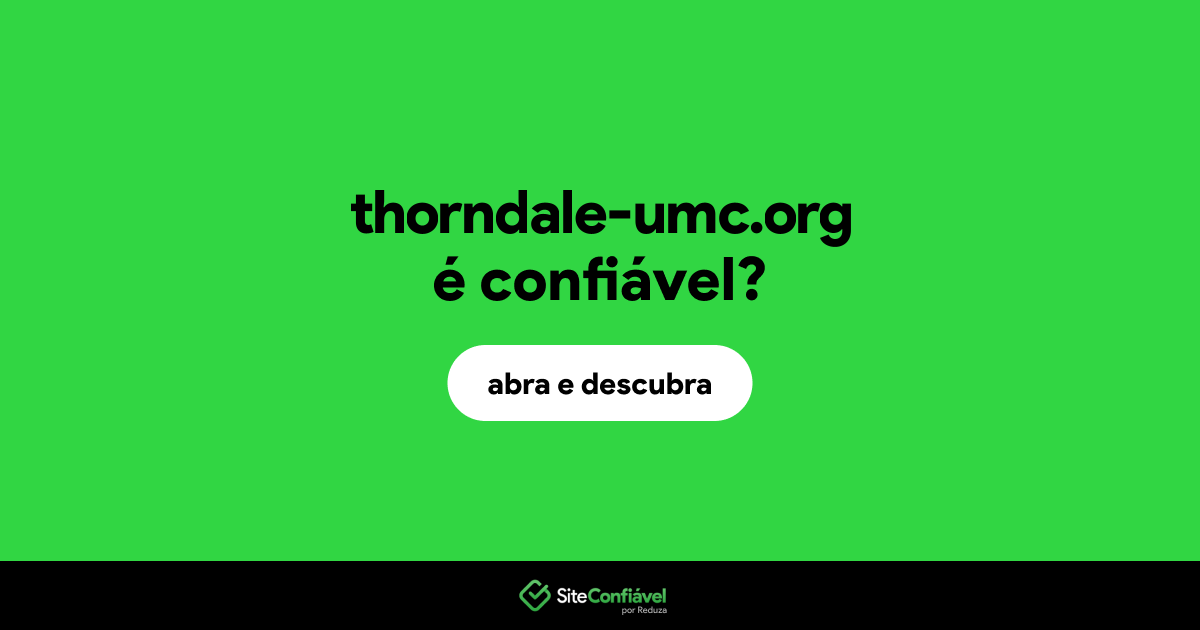 O site thorndale-umc.org é confiável?