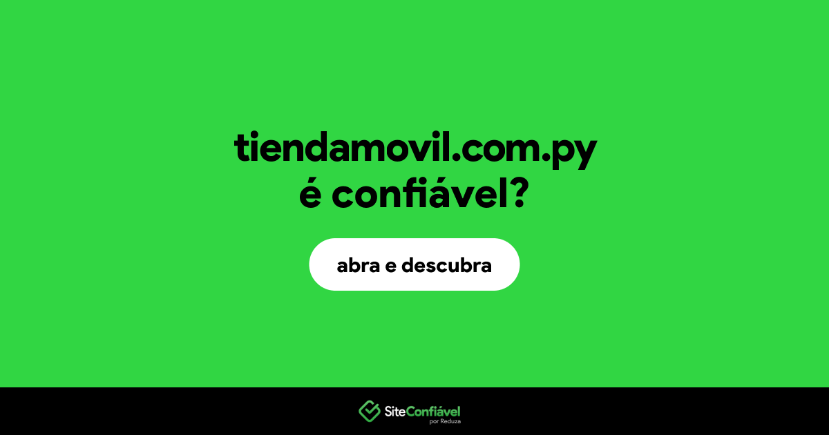 O site tiendamovil.com.py é confiável?