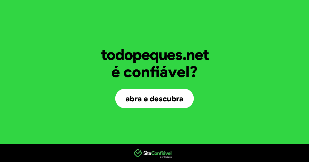 O site todopeques.net é confiável?