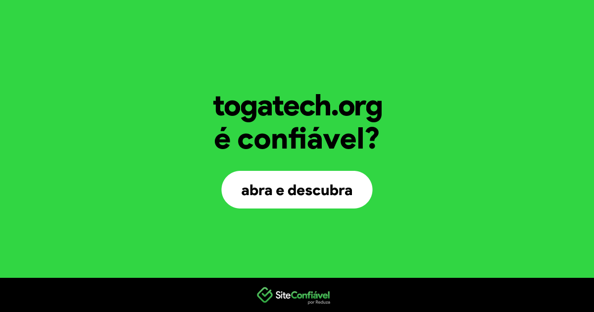O site togatech.org é confiável?