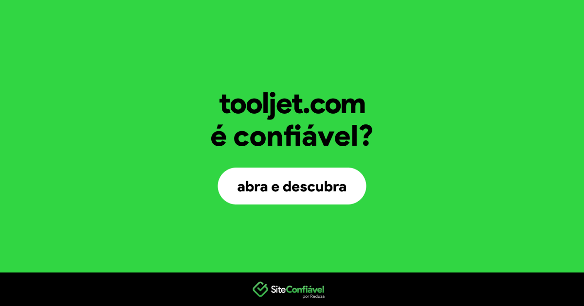 O site tooljet.com é confiável?
