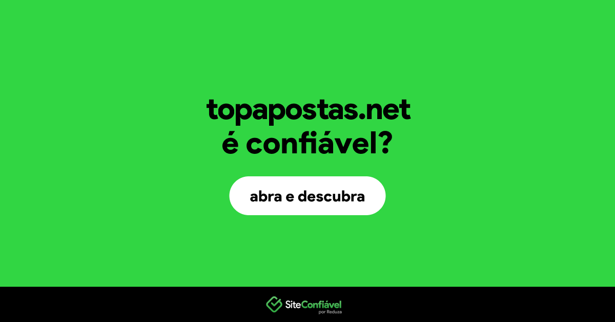 O site topapostas.net é confiável?